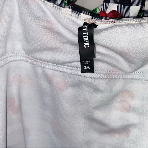 Hot Topic | Cherry Gingham Short Swimsuit | Size S/M - Picture 11 of 11